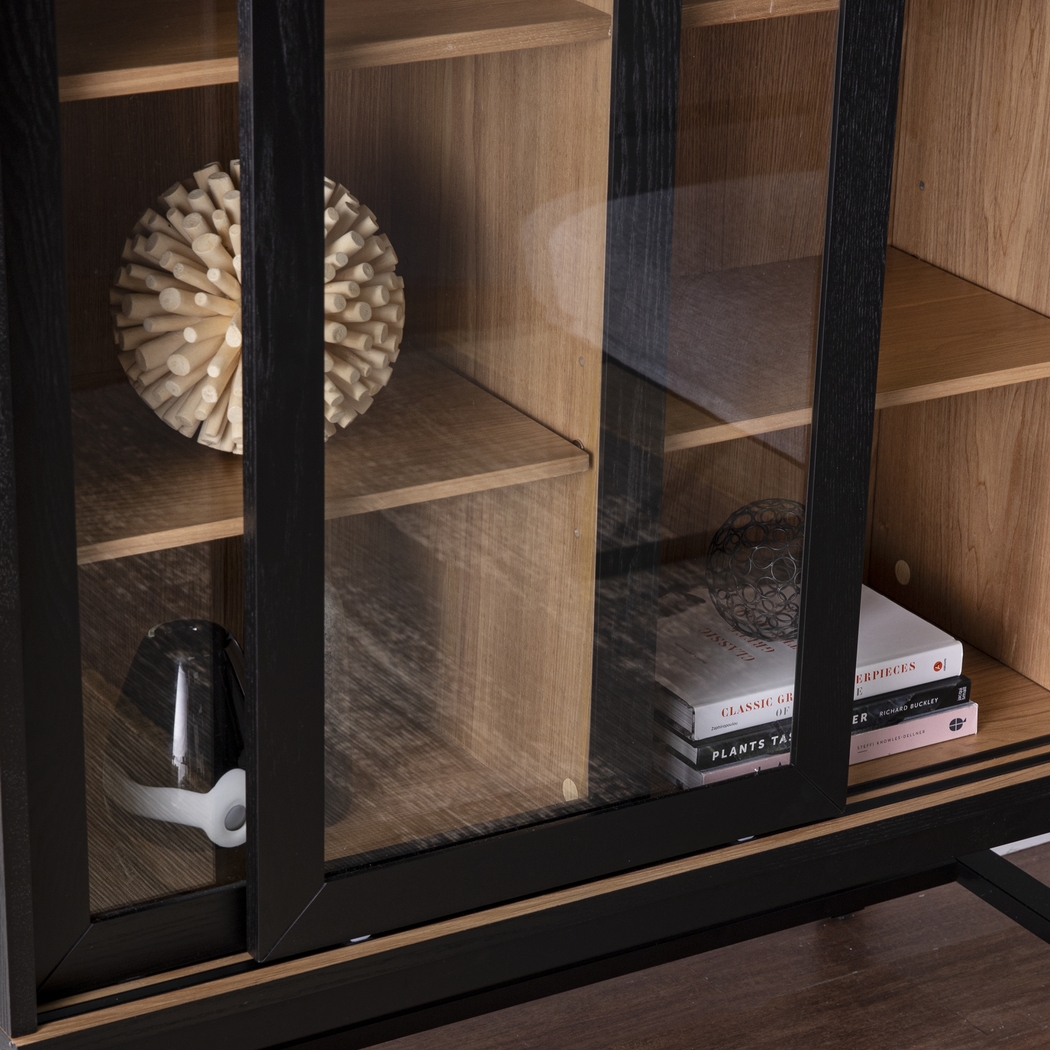 Natalbany Black Curio Cabinet - Thumbnail - Image 4