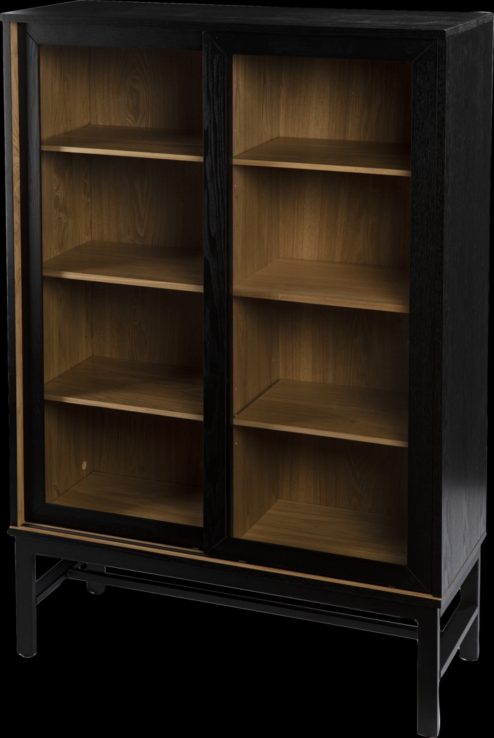 Natalbany Black Curio Cabinet - Thumbnail - Image 1
