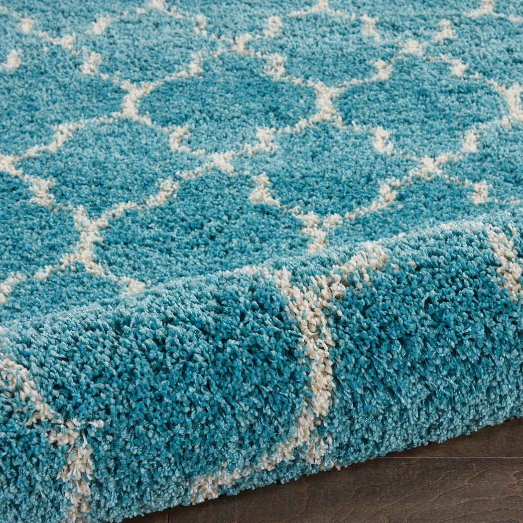 Natalia Aqua 5'3 x 7'6 Rug - Thumbnail - Image 2