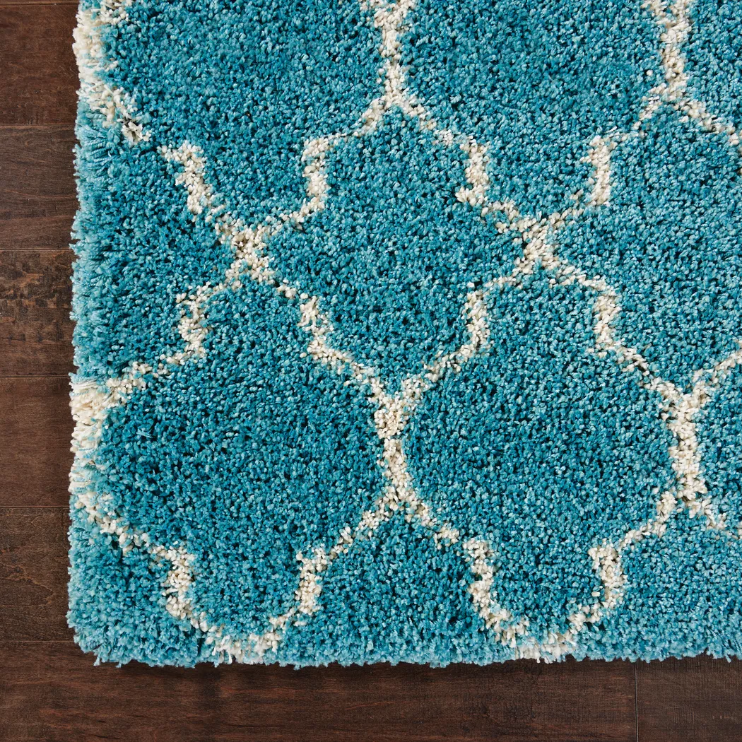 Natalia Aqua 5'3 x 7'6 Rug - Thumbnail - Image 4