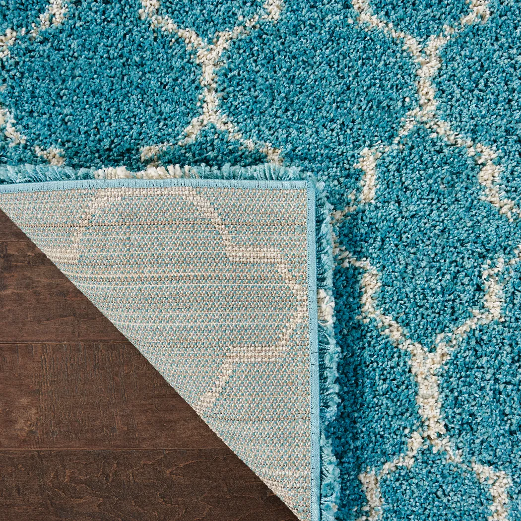 Natalia Aqua 5'3 x 7'6 Rug - Thumbnail - Image 5