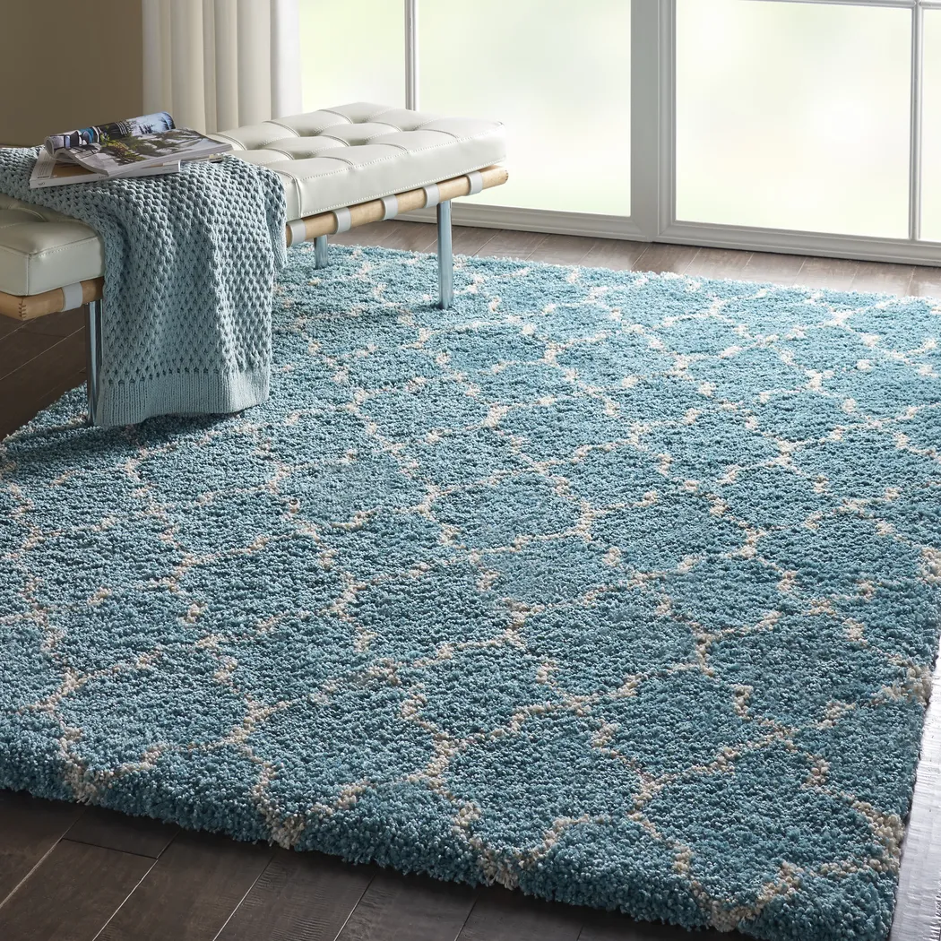 Natalia Aqua 5'3 x 7'6 Rug - Thumbnail - Image 9