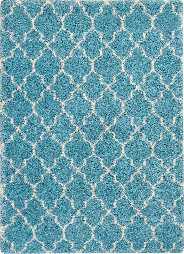 Natalia Aqua 5'3 x 7'6 Rug - Thumbnail - Image 1