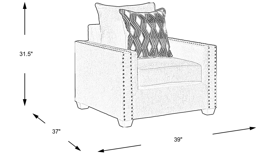 Dimension Image. Please refer to the Dimension Tab on this page for dimension details.