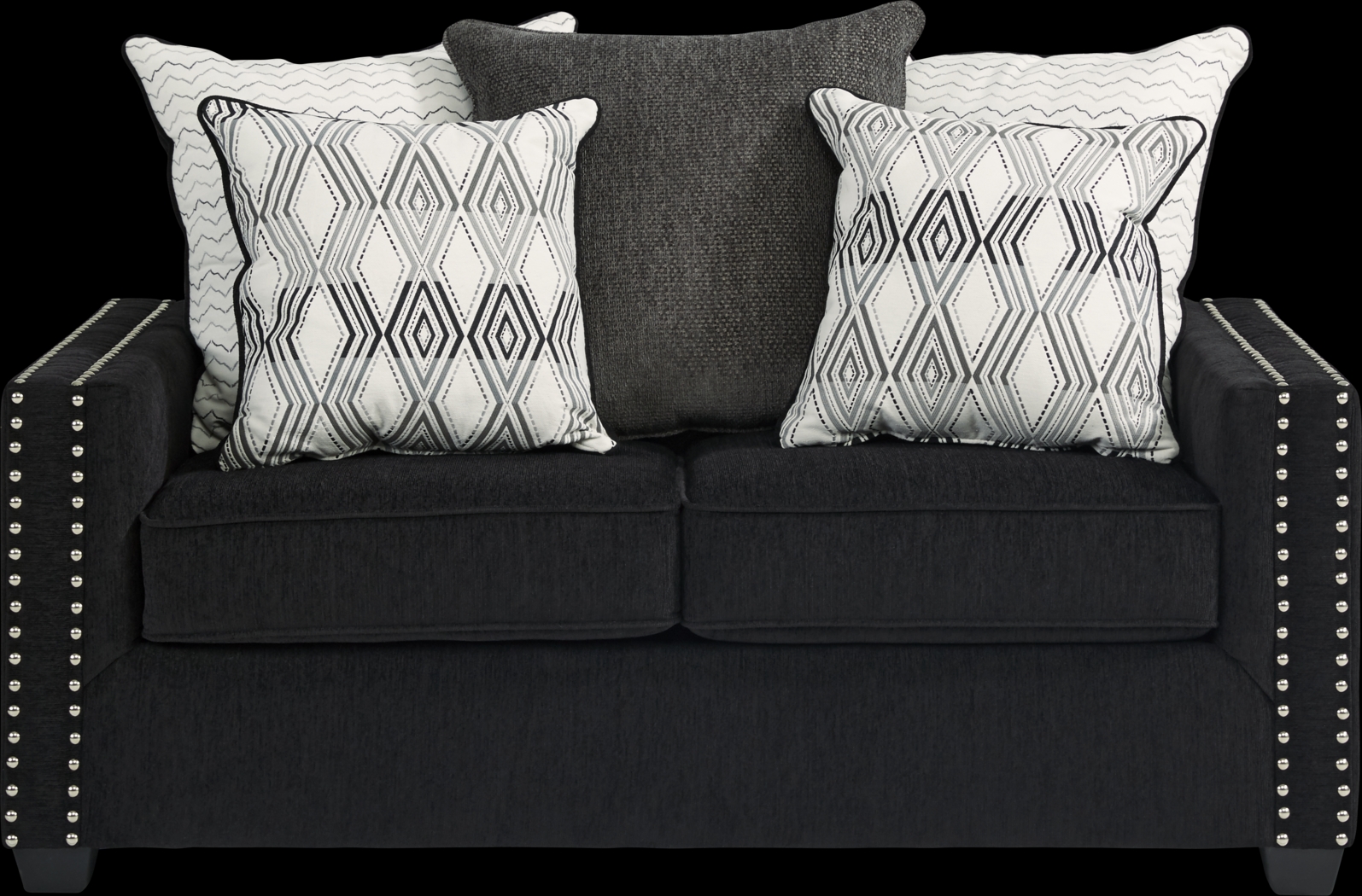 Natalia Black 7 Pc Living Room - Thumbnail - Image 4