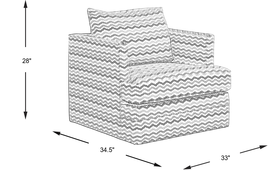 Dimension Image. Please refer to the Dimension Tab on this page for dimension details.