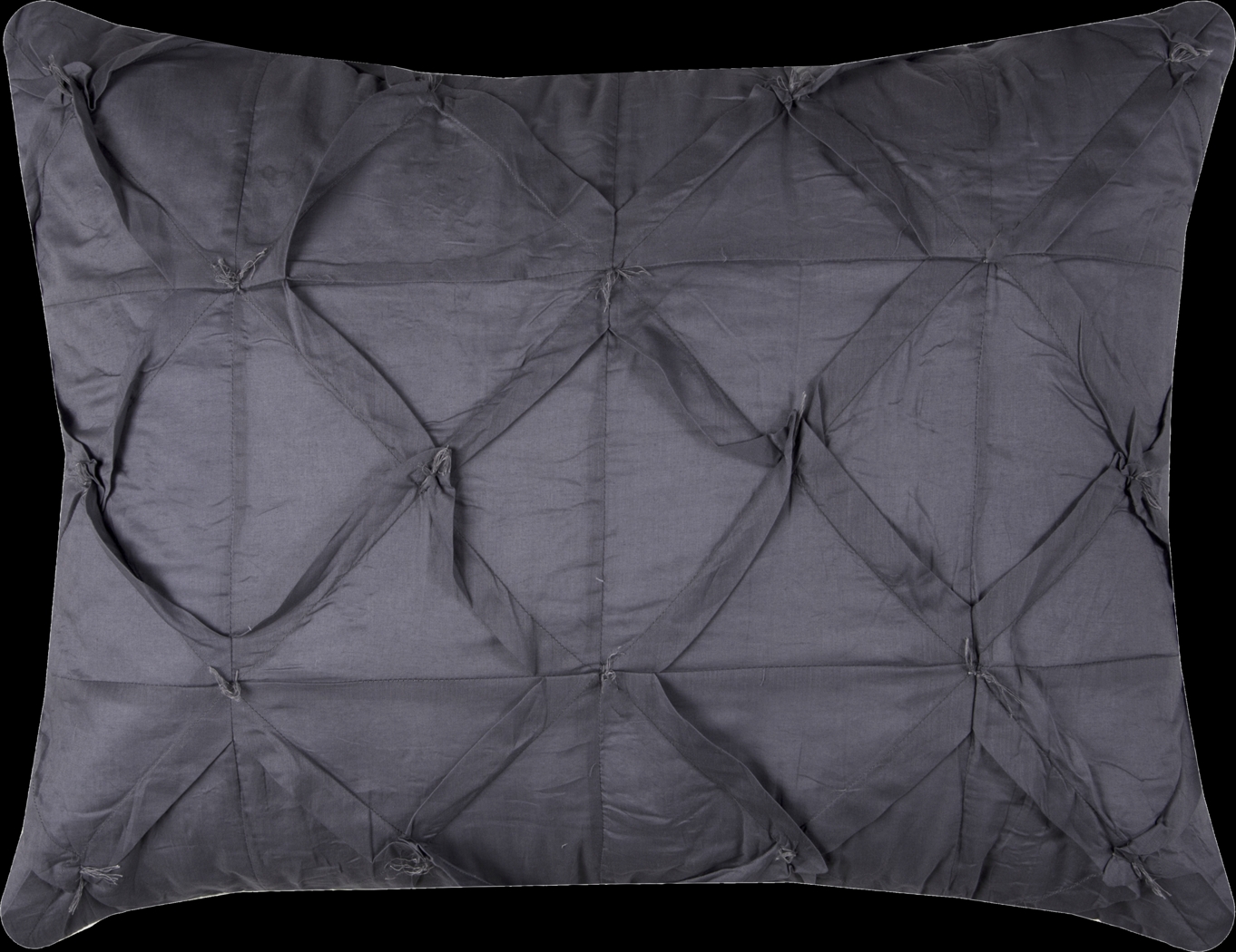 Natasia Dark Gray King Sham - Thumbnail - Image 1