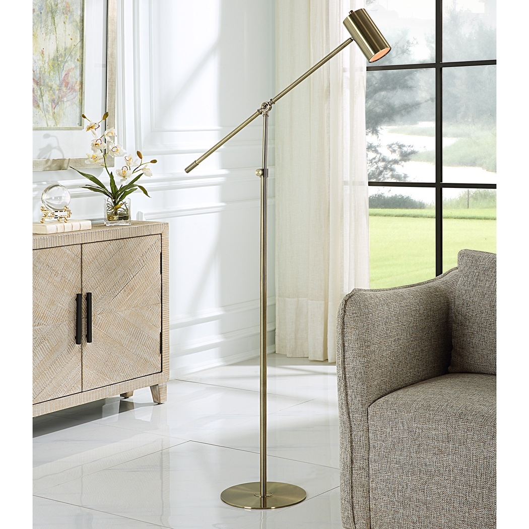 Natchez Avenue Brass Floor Lamp - Thumbnail - Image 3