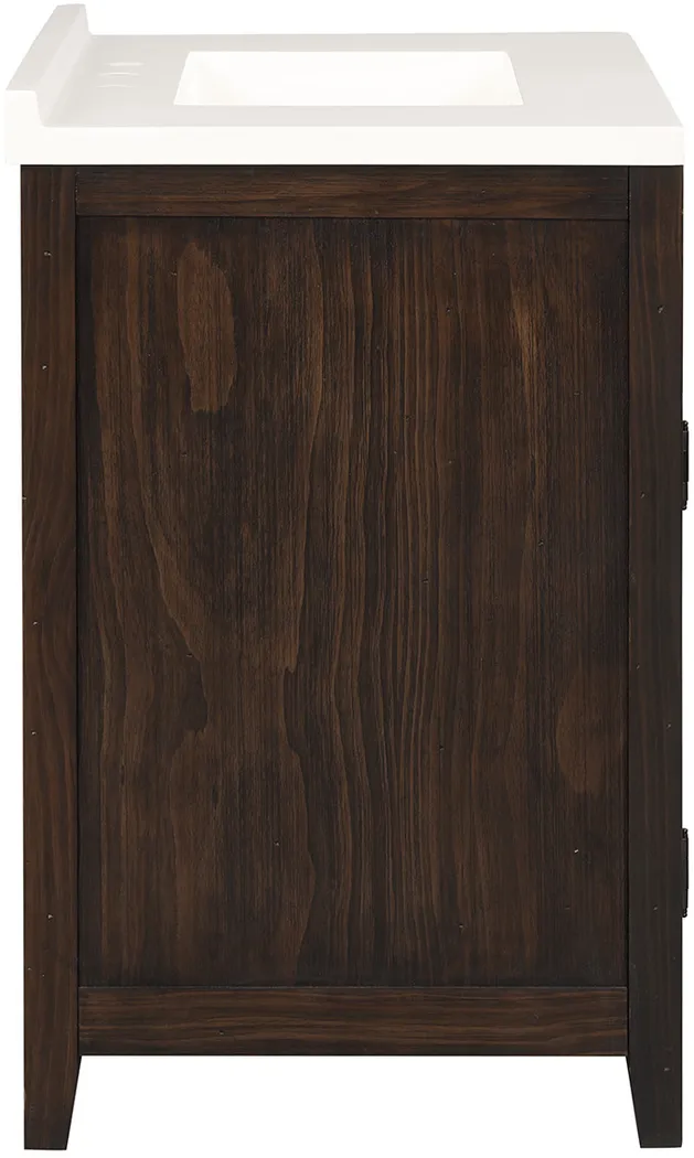 Nathlien Dark Brown Single Vanity Sink - Thumbnail - Image 3