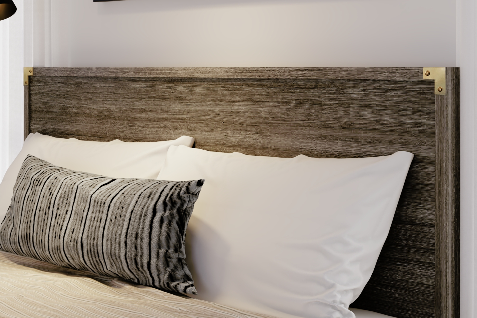 Natoma Brown King Platform Bed - Thumbnail - Image 5