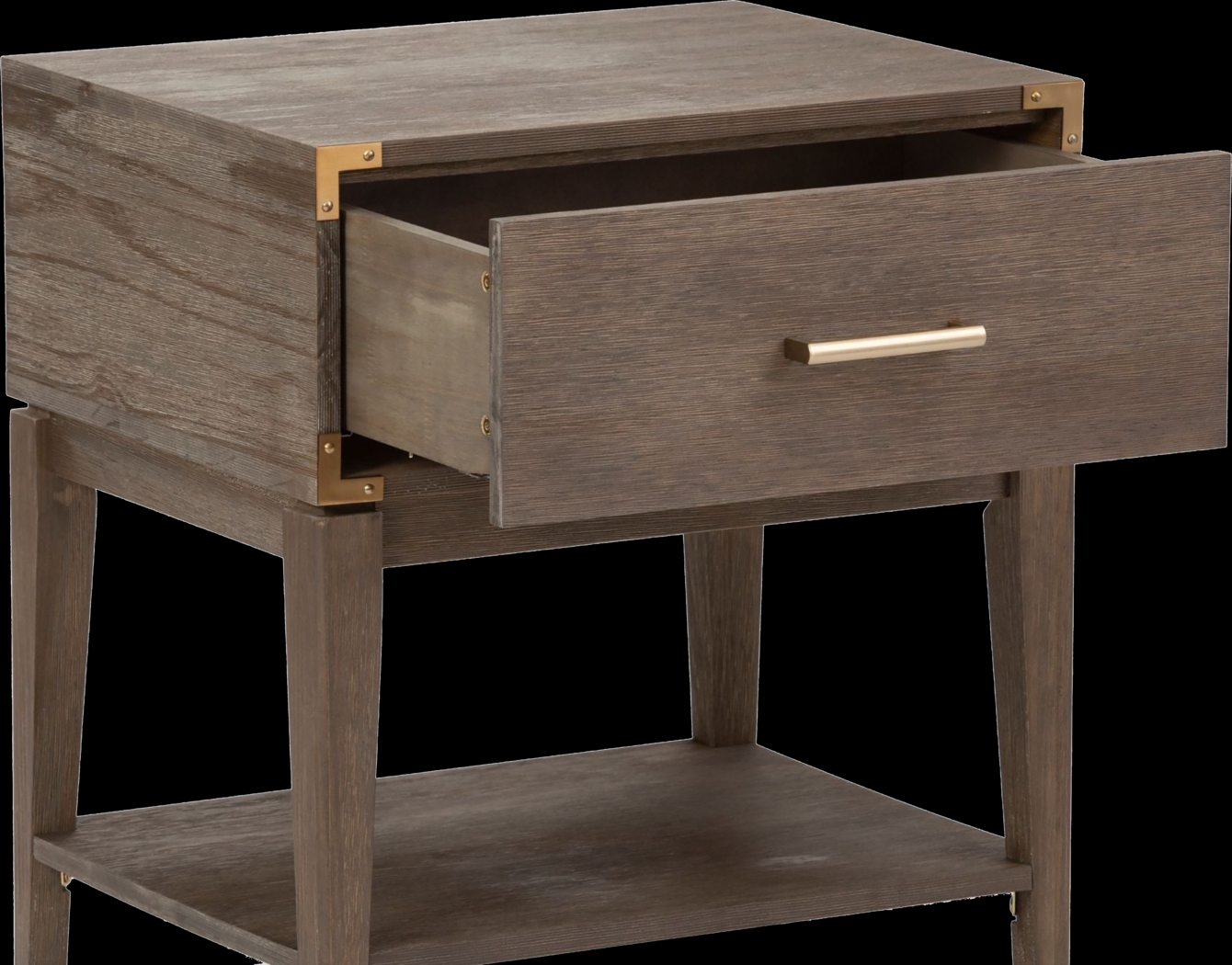 Natoma Brown 1-Drawer Nightstand - Thumbnail - Image 4