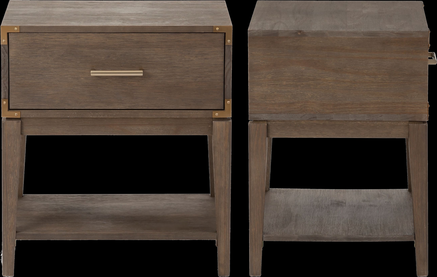 Natoma Brown 1-Drawer Nightstand - Thumbnail - Image 6