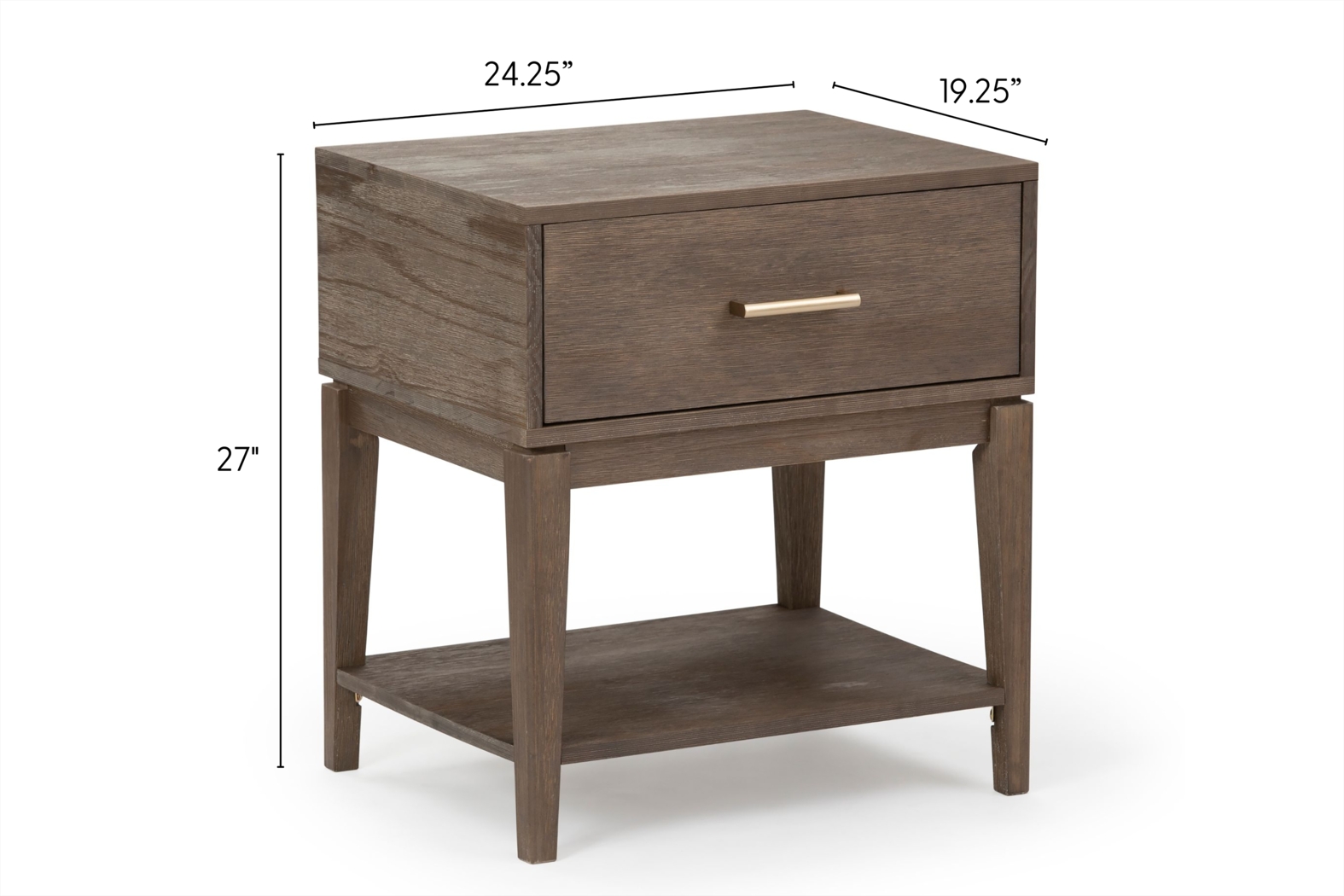 Natoma Brown 1-Drawer Nightstand - Thumbnail - Image 7