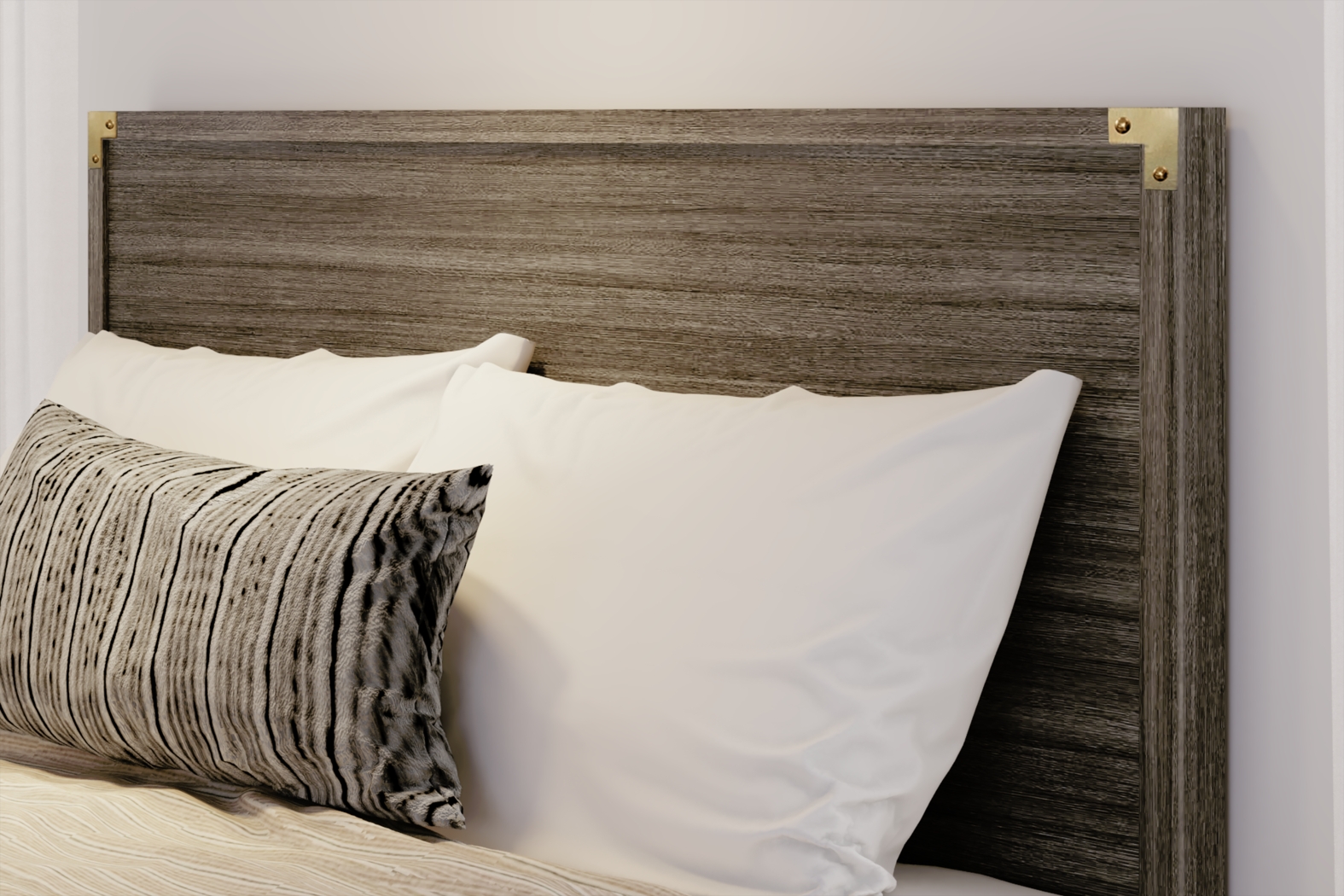 Natoma Brown Queen Platform Bed - Thumbnail - Image 4