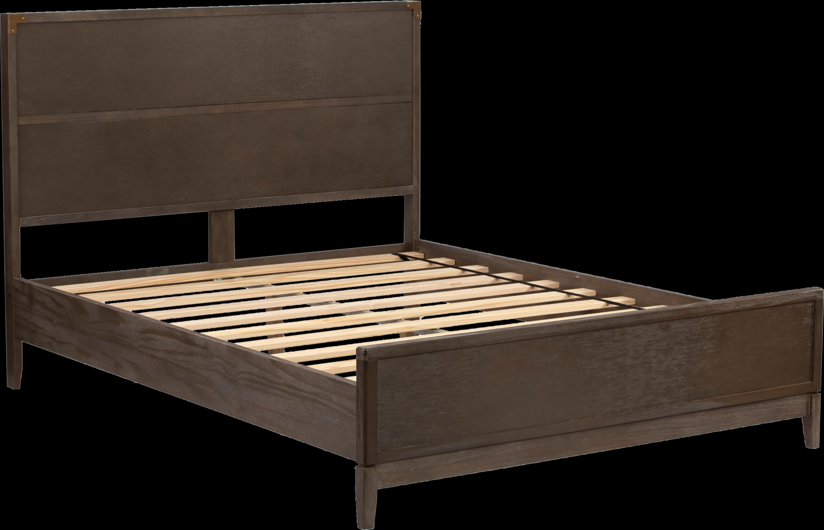 Natoma Brown Queen Platform Bed - Thumbnail - Image 1