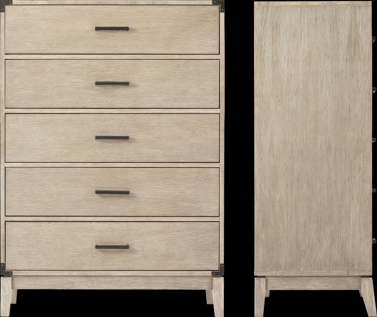 Natoma Gray 5-Drawer Chest - Thumbnail - Image 8