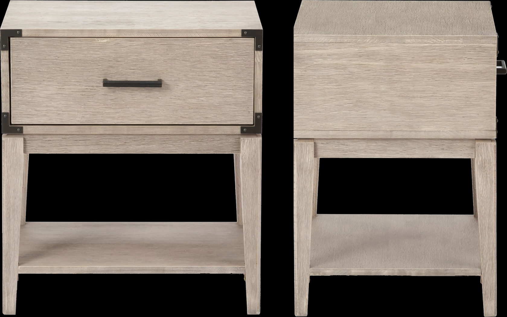 Natoma Gray 1-Drawer Nightstand - Thumbnail - Image 6