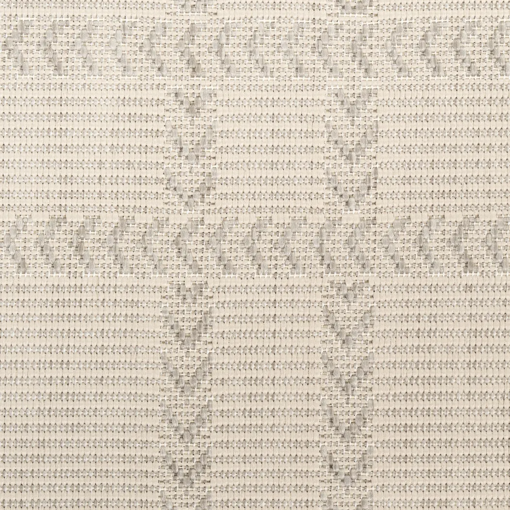 Natural Stitch Gray 8'x10' Indoor/Outdoor Rug - Thumbnail - Image 5