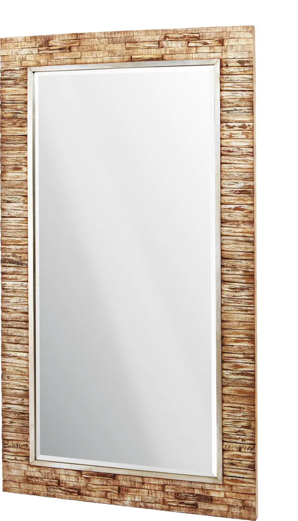 Natural Wood Leaning Mirror - Thumbnail - Image 1