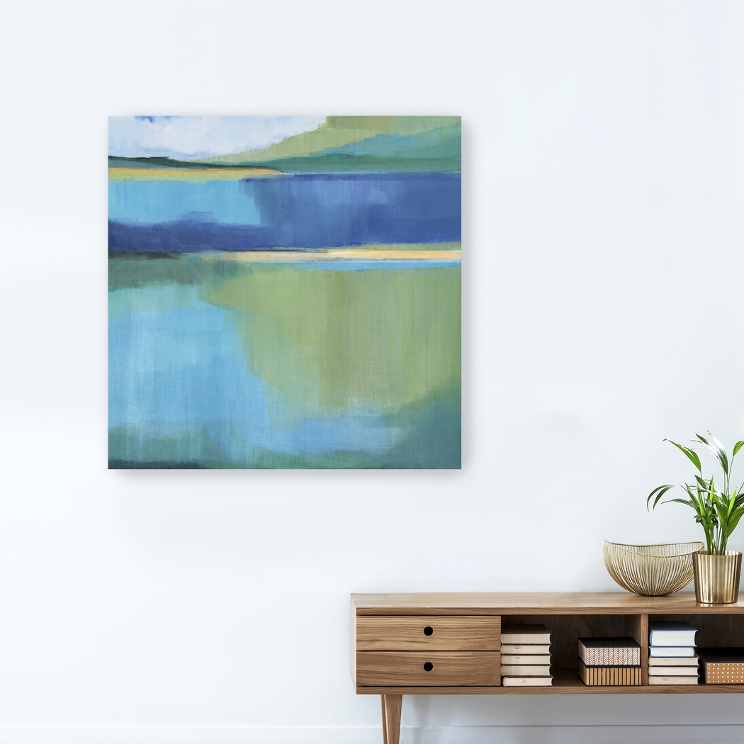 Nature's Reflection I Blue Artwork - Thumbnail - Image 3