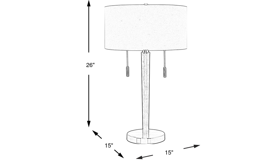 Dimension Image. Please refer to the Dimension Tab on this page for dimension details.