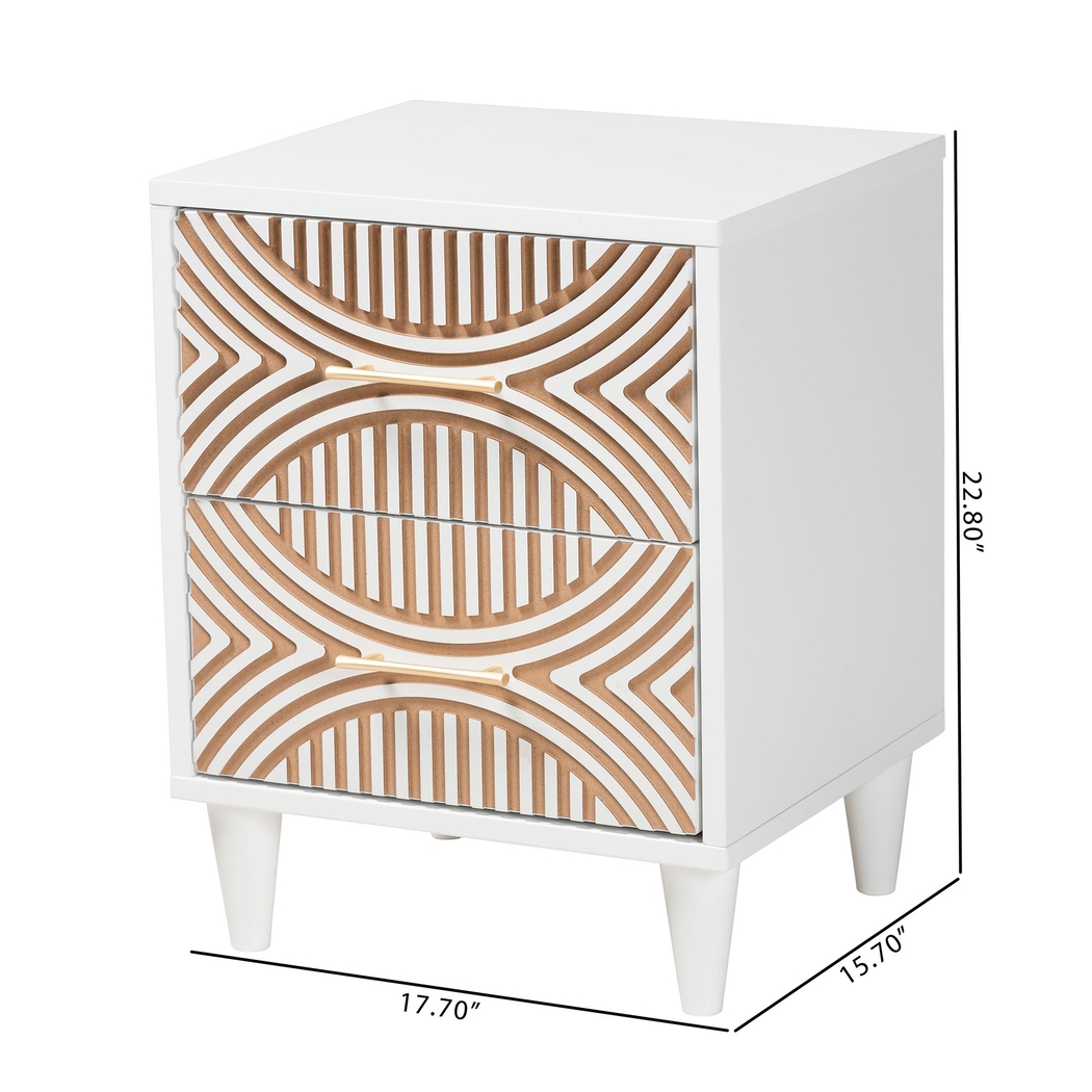 Naugle White Nightstand - Thumbnail - Image 9