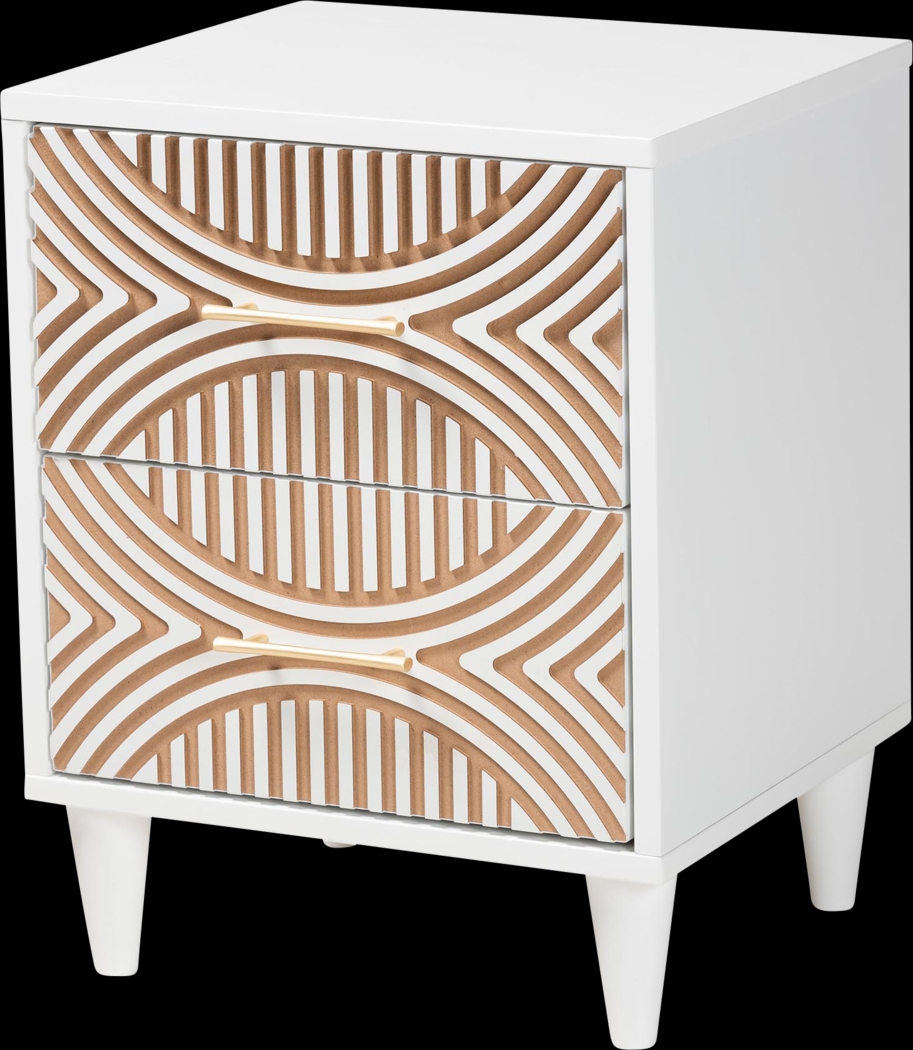 Naugle White Nightstand - Thumbnail - Image 1