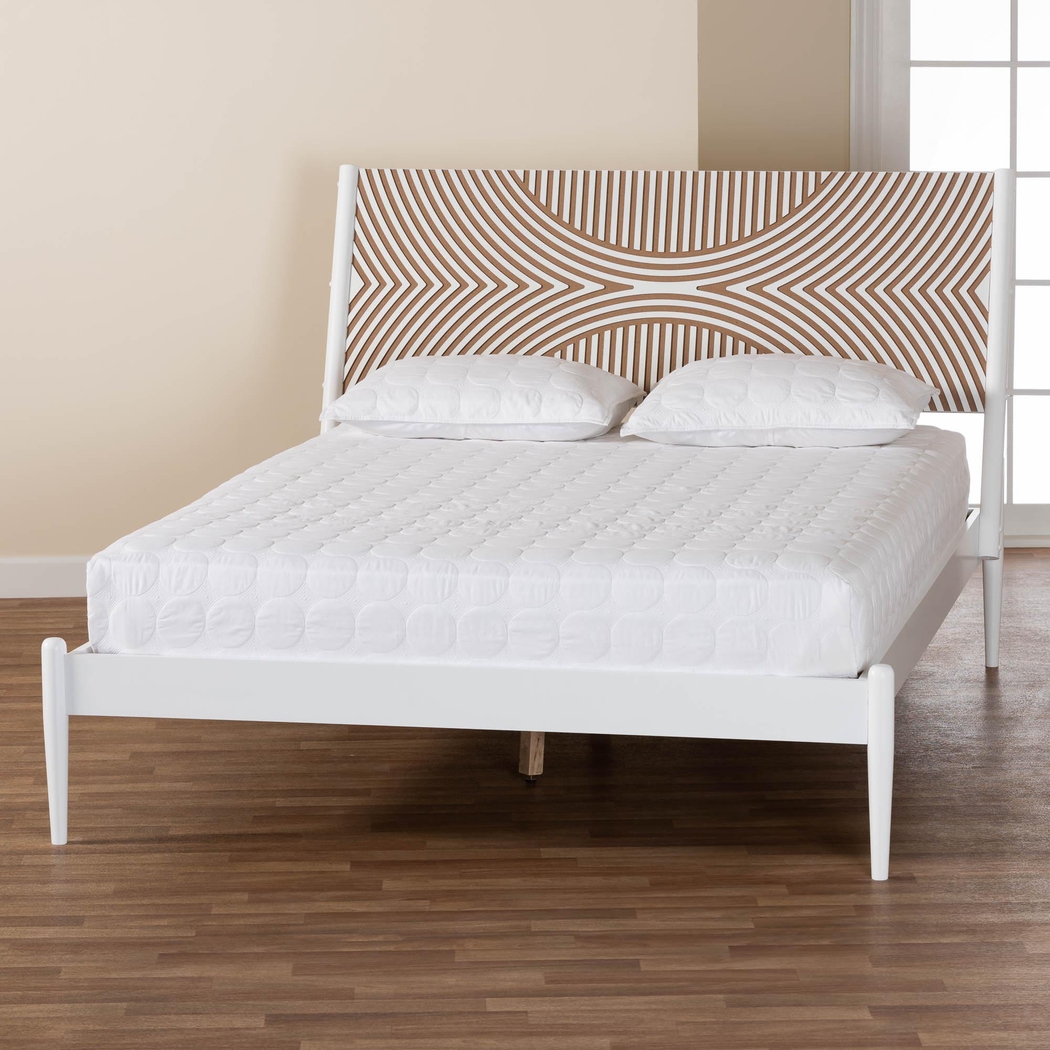 Naugle White Queen Bed - Thumbnail - Image 7