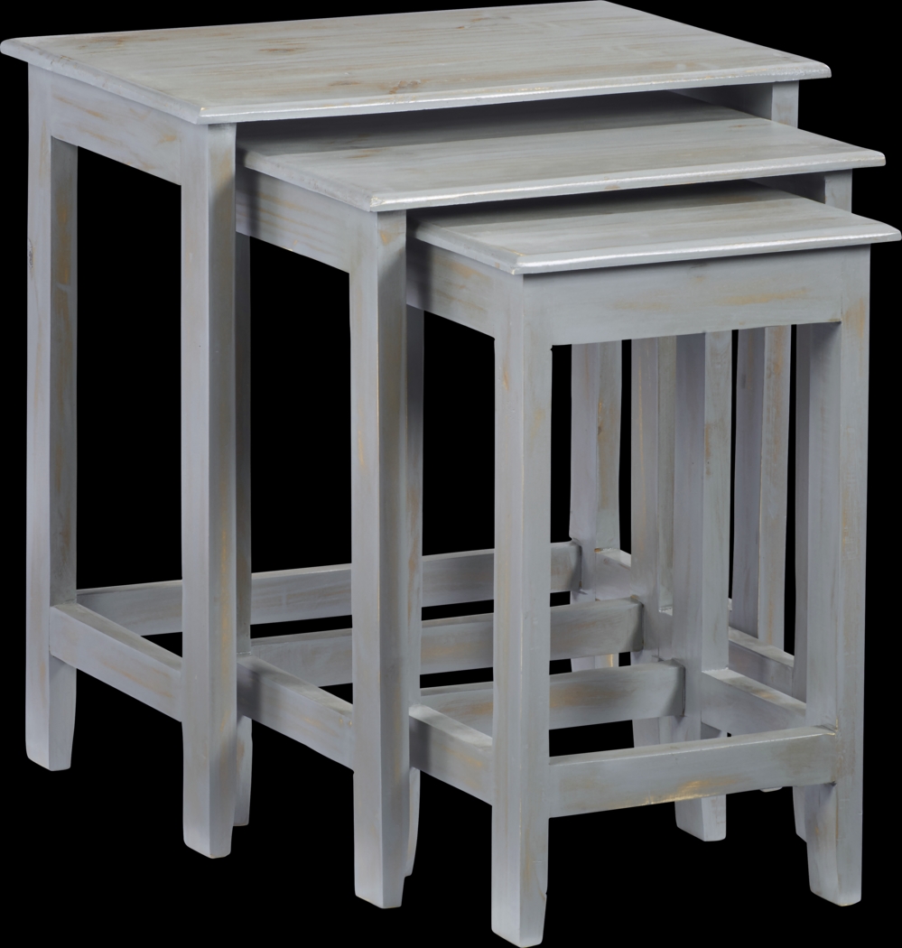 Nauman Gray Nesting Tables, Set of 3 - Thumbnail - Image 1