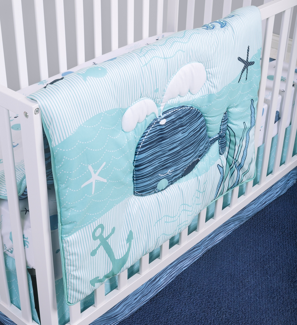 Nautical Adventure Blue 4 Pc Baby Bedding Set - Thumbnail - Image 12