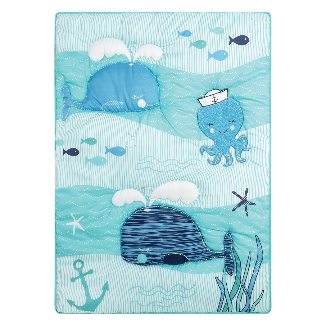 Nautical Adventure Blue 4 Pc Baby Bedding Set - Thumbnail - Image 5