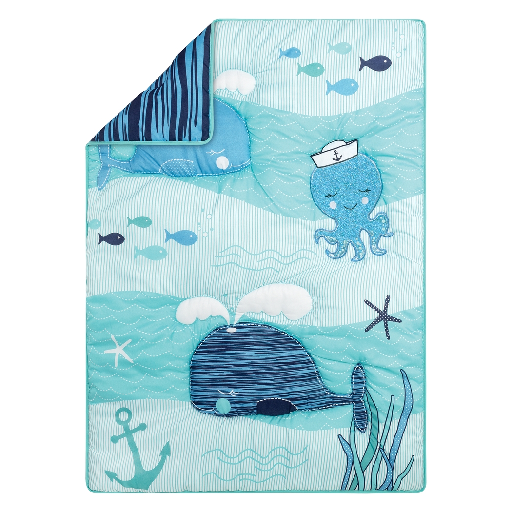 Nautical Adventure Blue 4 Pc Baby Bedding Set - Thumbnail - Image 7