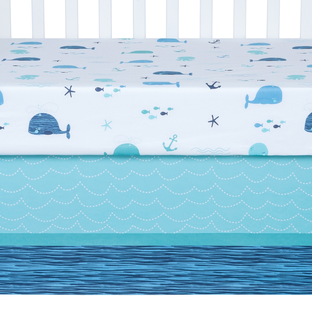 Nautical Adventure Blue 4 Pc Baby Bedding Set - Thumbnail - Image 9