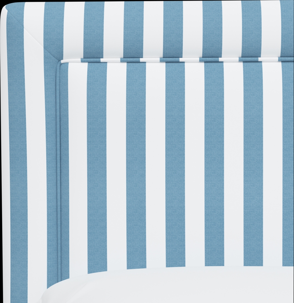 Nautical Blues Blue Full Upholstered Bed - Thumbnail - Image 4
