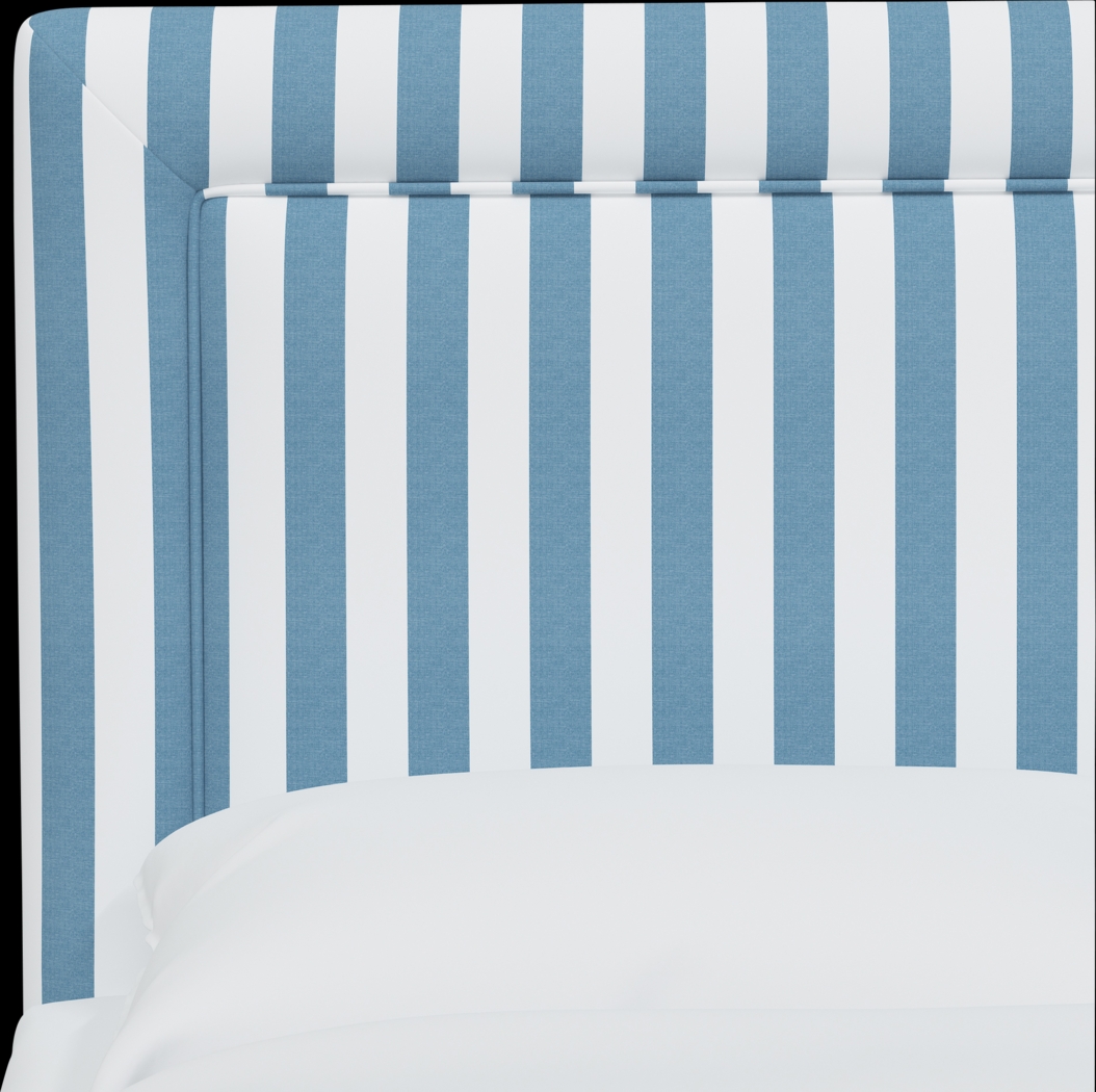 Nautical Blues Blue Twin Upholstered Headboard - Thumbnail - Image 4