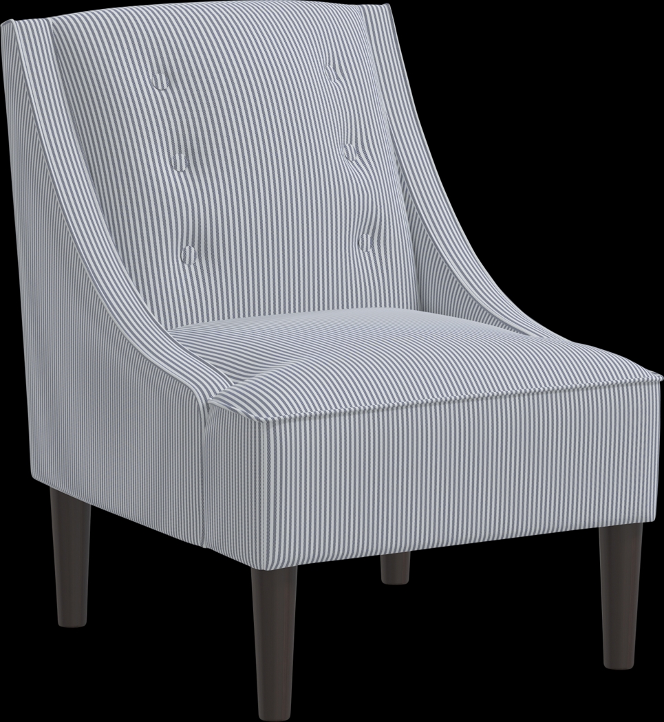 Nautical Blues Navy Accent Chair - Thumbnail - Image 1