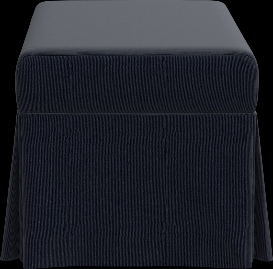 Nautical Blues Navy Storage Bench - Thumbnail - Image 3