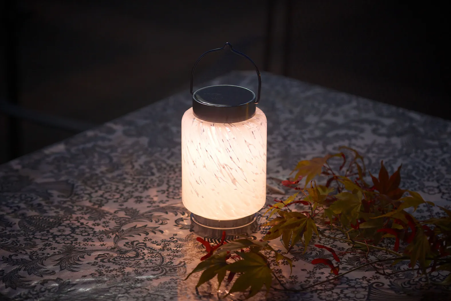 Nautical Cylinder White Outdoor Solar Lantern - Thumbnail - Image 7