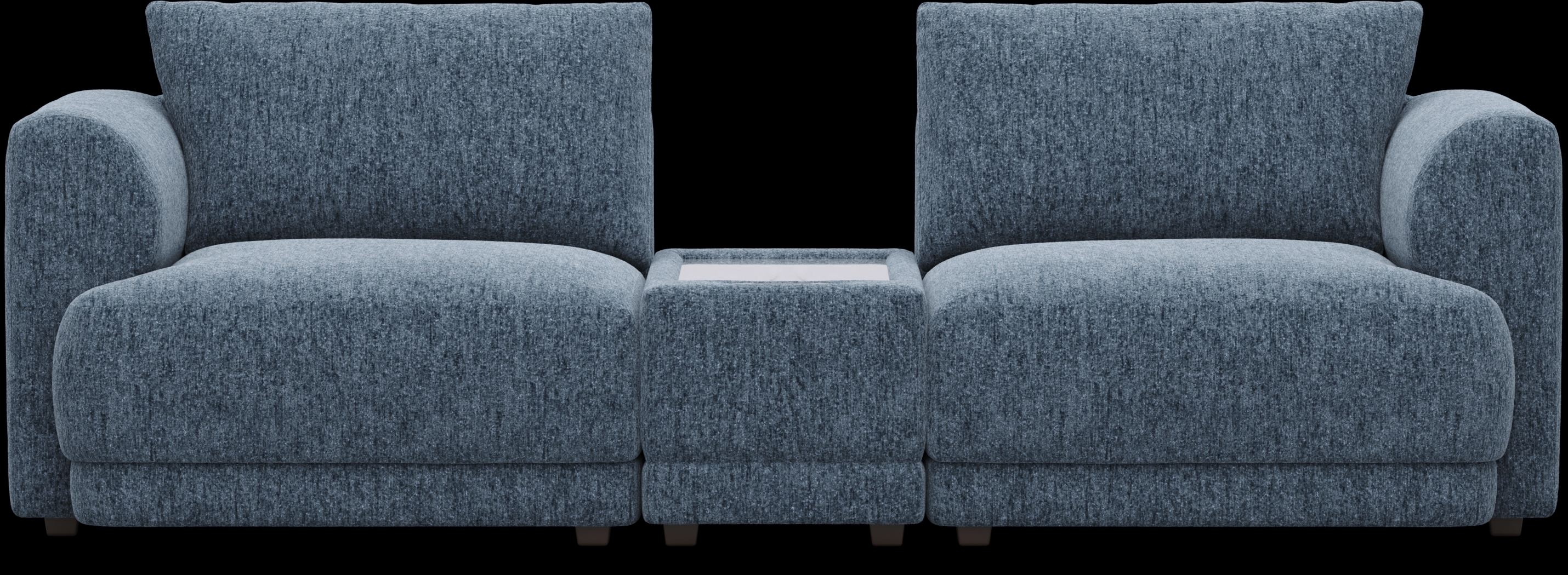 Navy 3 Pc ModularFour with Media Console - Thumbnail - Image 2