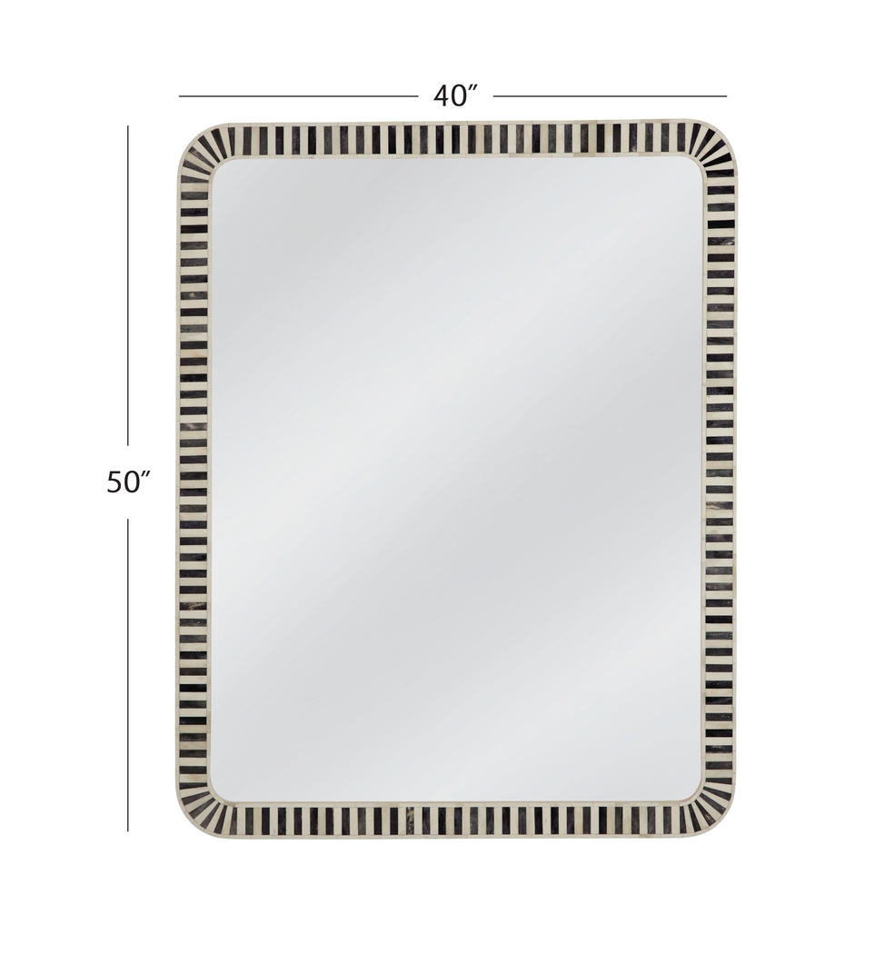 Nayborly Cream and Gray Mirror - Thumbnail - Image 5