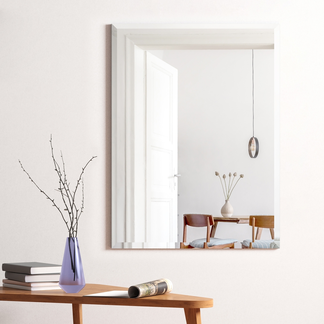 Nayda Silver Rectangle Large Mirror - Thumbnail - Image 9