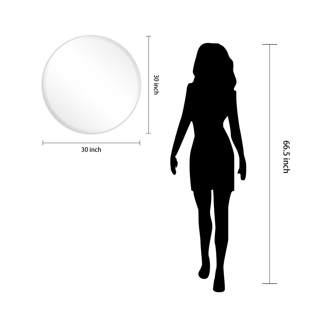 Nayda Silver Round Mirror - Thumbnail - Image 8