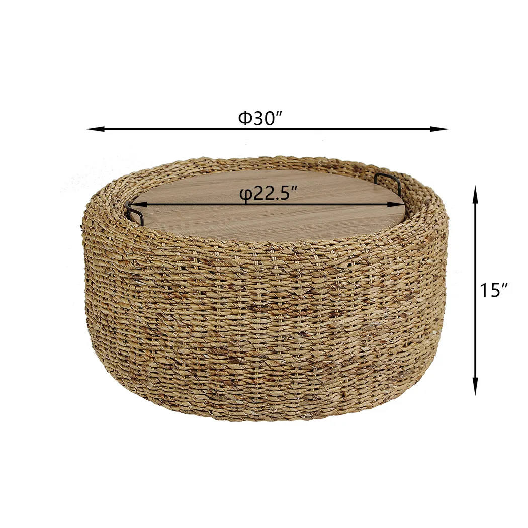 Nayel Brown Coffee Table - Thumbnail - Image 6