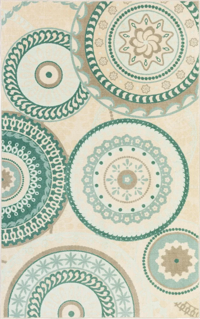 Naylah Aqua 7'6 x 10' Rug - Thumbnail - Image 1