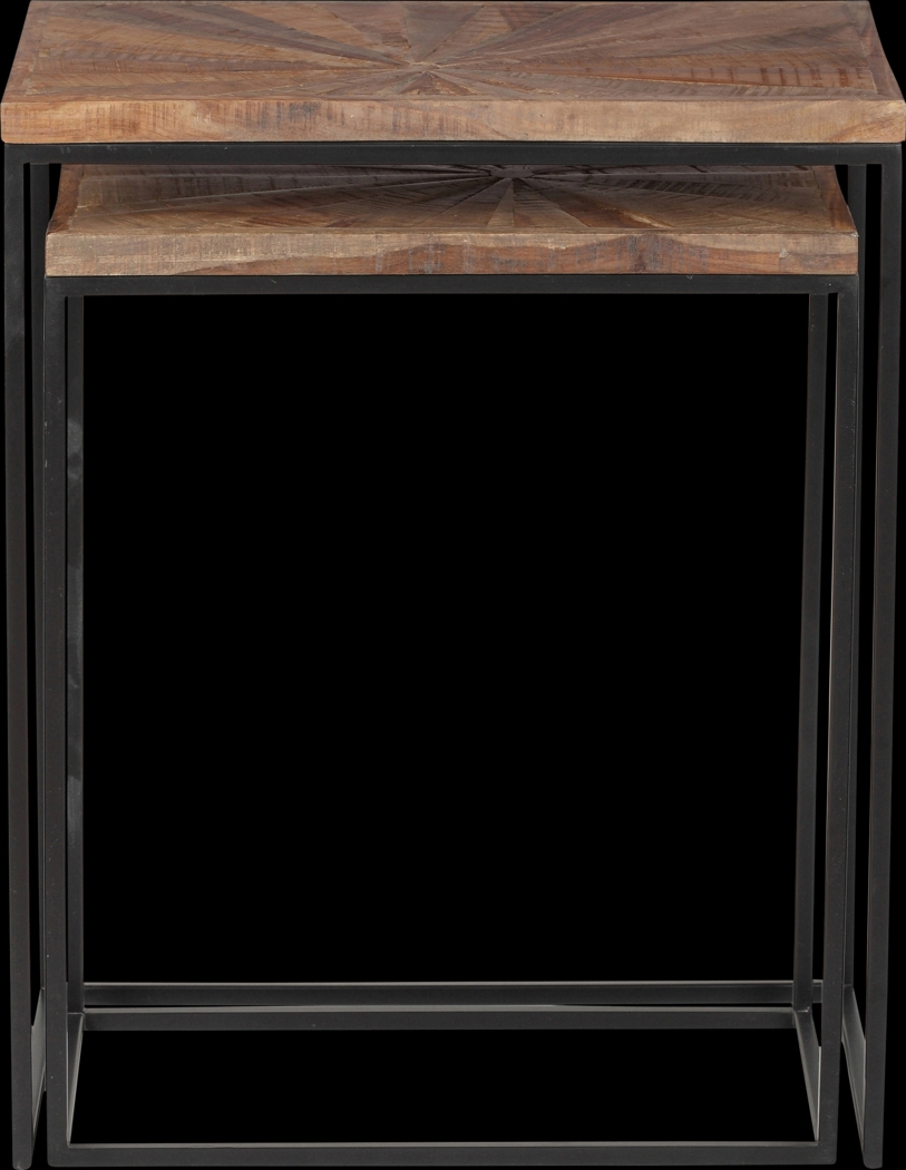 Nazuma Brown Nesting End Table, Set of 2 - Thumbnail - Image 3