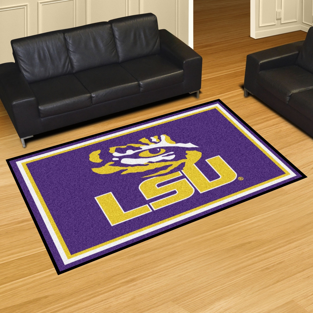 NCAA Big Game Louisiana State University 5' x 8' Rug - Thumbnail - Image 2