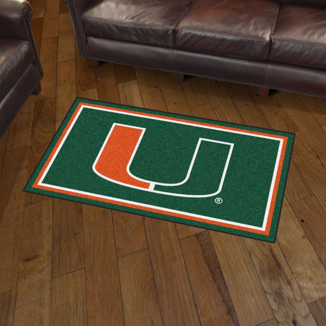 NCAA Big Game University of Miami 3' x 5' Rug - Thumbnail - Image 2
