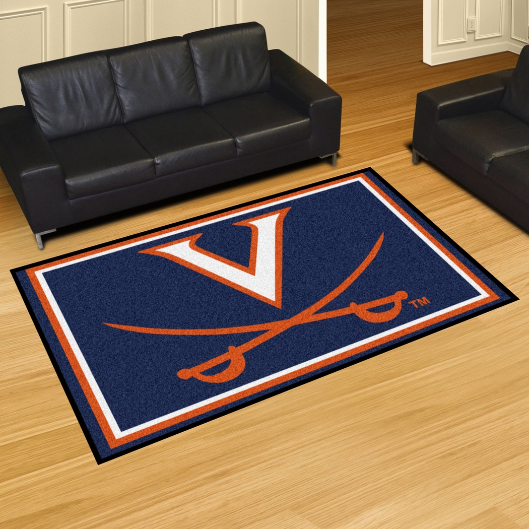 NCAA Big Game University of Virginia 5' x 8' Rug - Thumbnail - Image 2