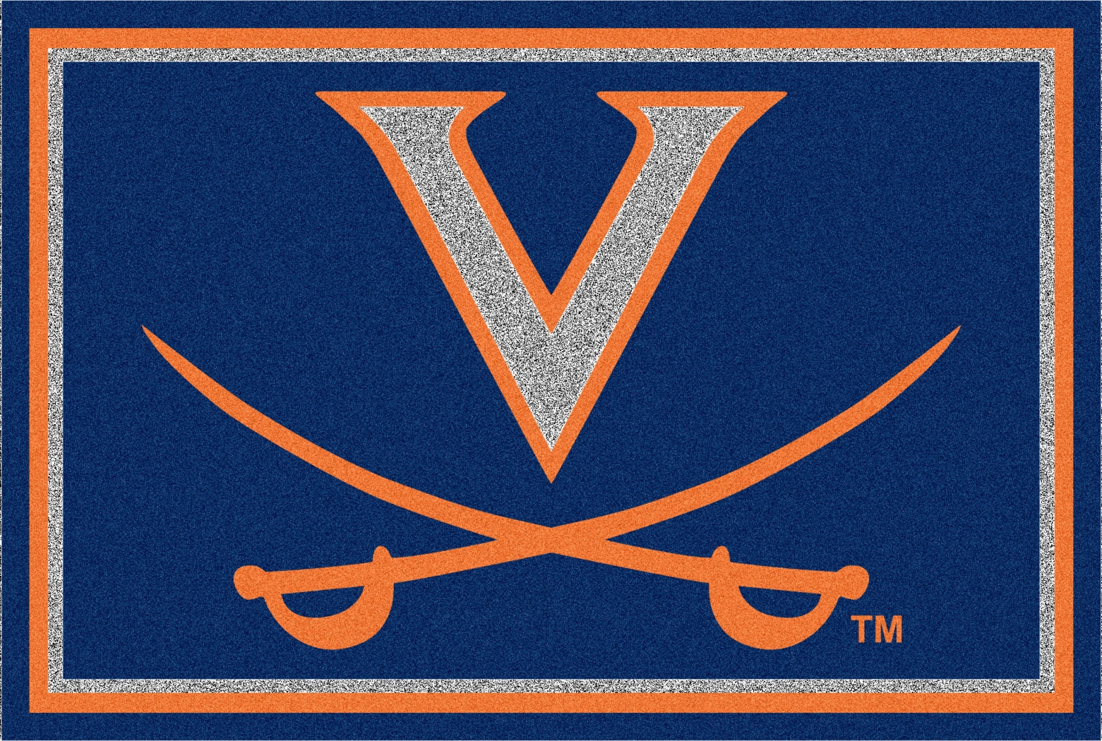 NCAA Big Game University of Virginia 5' x 8' Rug - Thumbnail - Image 1