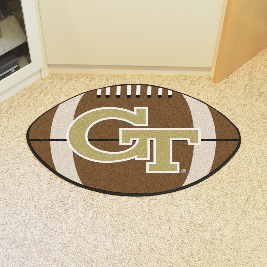 NCAA Football Mascot Georgia Tech 1'6" x 1'10" Rug - Thumbnail - Image 2